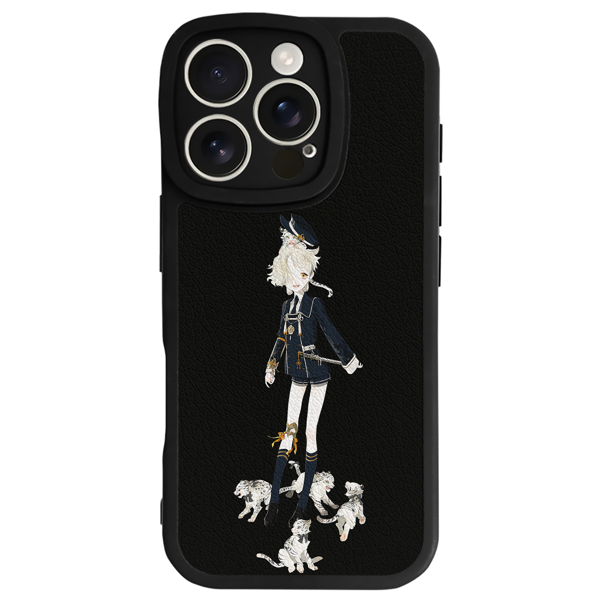 （画像用） 刀剣乱舞 Touken Ranbu 【iPhone 16シリーズ対応】シリコンスマホケース（レザー調） 材質：シリコン